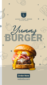 The Burger-Taker Facebook Story Design
