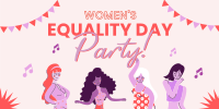 Party for Women's Equality Twitter Post Design