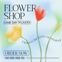 Flower Shop Delivery Instagram post Image Preview