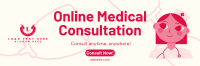 Online Medical Consultation Twitter Header Design