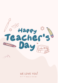 Teachers Day Greeting Poster Design