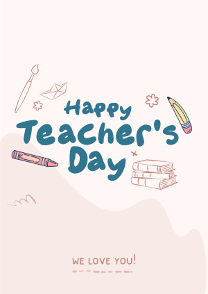 Teachers Day Greeting Poster Image Preview