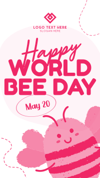 Modern Celebrating World Bee Day Instagram Reel Design