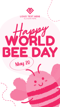 Modern Celebrating World Bee Day Instagram reel Image Preview