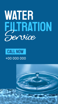 Water Filtration Service Instagram Story Design