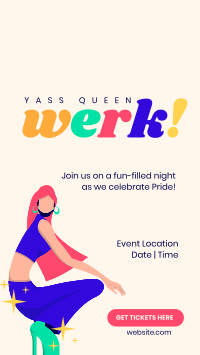 Yass Queen Werk! Facebook story Image Preview