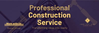 Construction Specialist Twitter header (cover) Image Preview