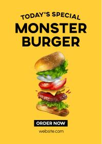 Chef's Special Burger Flyer Design