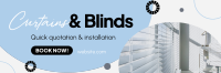 Curtains & Blinds Installation Twitter Header Design