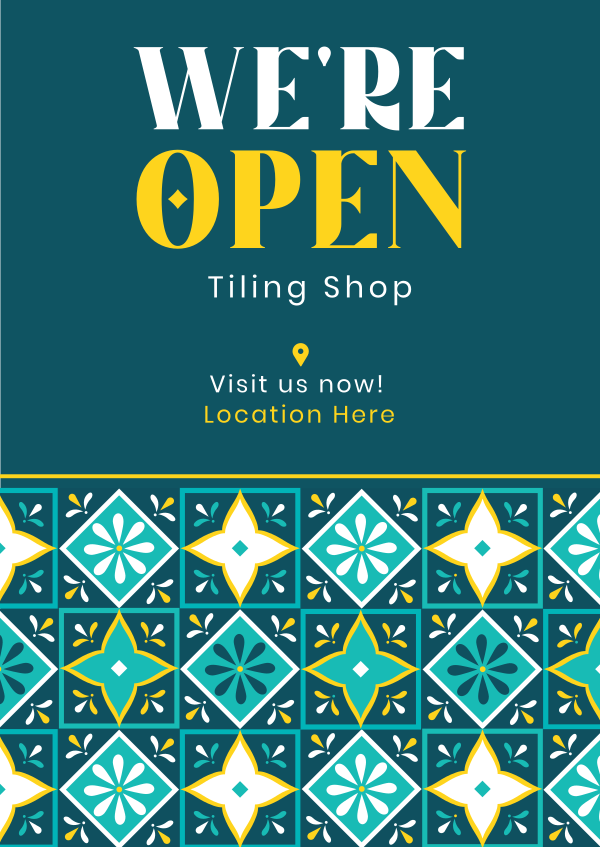 Tiling Shop Opening Poster Design Image Preview