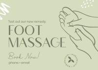 Foot Massage Postcard Image Preview