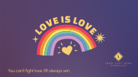 Love Is Love Zoom Background Design