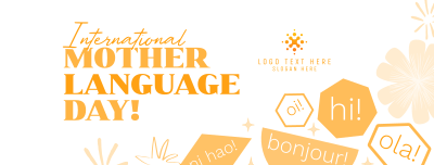 Quirky International Mother Language Day Facebook cover Image Preview