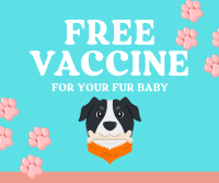 Quirky Dog Vet Vaccine Facebook Post Design