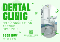 Corporate Dental Clinic Postcard Design