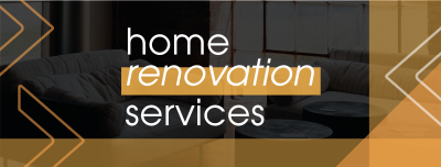 Simple Triangles Home Renovation Facebook cover Image Preview