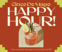 Cinco De Mayo Happy Hour Facebook post Image Preview