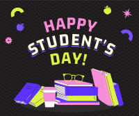 Bright Students Day Facebook Post Design