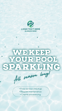 Sparkling Pool Services TikTok Video Design