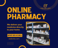 Pharmacy Delivery Facebook Post Design