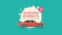 Bubble Car Facebook Event Cover Design