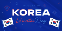Korea Liberation Day Twitter Post Design