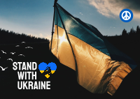 Stand with Ukraine Postcard Design