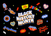 Black History Month Postcard Design