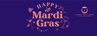 Mardi Gras Toast Facebook Cover Design