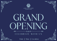 Grand Opening Celebrate Postcard Design