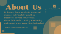 About Us Introductory Facebook Event Cover Design