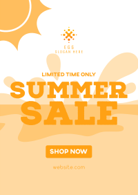 Summer Sale Splash Poster Image Preview