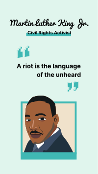 Martin Luther King Quote  Instagram Story Design