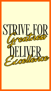 Greatness and Excellence Facebook story Image Preview