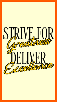 Greatness and Excellence Facebook story Image Preview