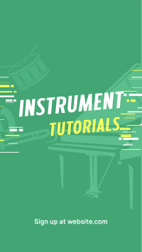 Music Instruments Tutorial Instagram story Image Preview