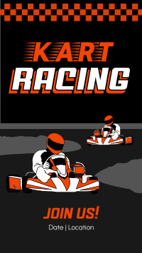 Go Kart Racing TikTok Video Design