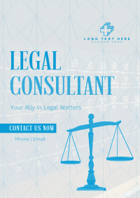 Corporate Legal Consultant Poster Design