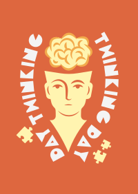 Thinking Day Face Poster Design