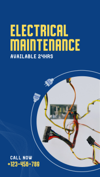 Electrical Maintenance Service Facebook Story Design