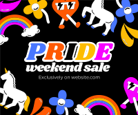 Neon Pride Sale Facebook Post Design