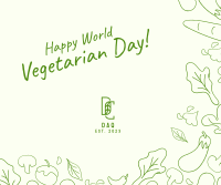 World Vegetarian Day Facebook Post Design