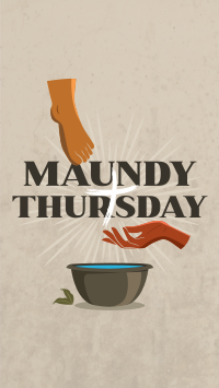 Maundy Thursday Cleansing Instagram Story Design