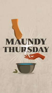 Maundy Thursday Cleansing Instagram story Image Preview