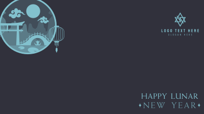 Happy Lunar Year Zoom Background Image Preview