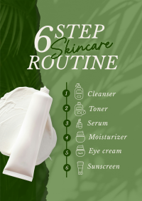 6-Step Skincare Routine Poster Preview