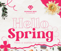 Hello Spring Facebook post Image Preview