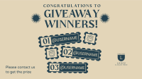 Giveaway Winners Stamp Facebook Event Cover Design