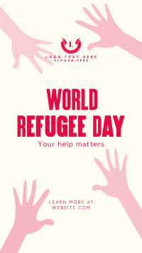 World Refugee Day Facebook Story Design