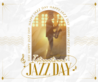 Elegant Jazz Day Facebook Post Design